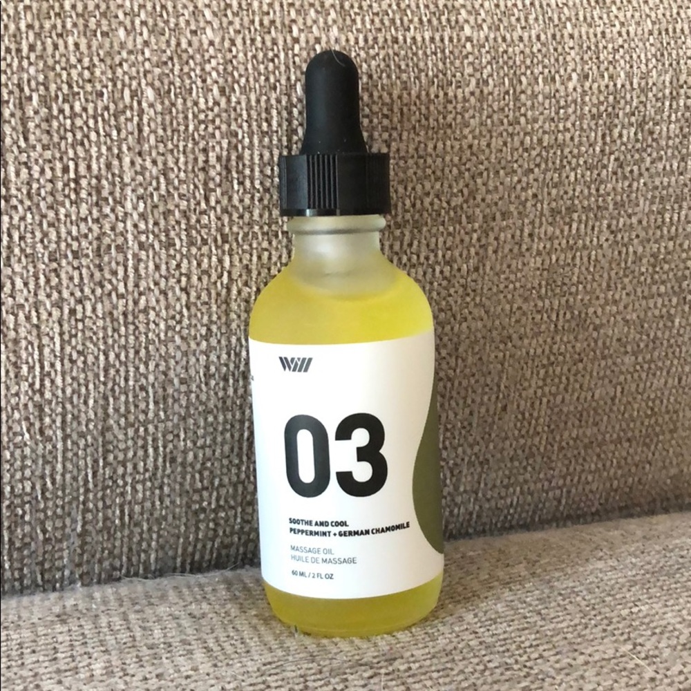 Way of will soothe and cool massage oil